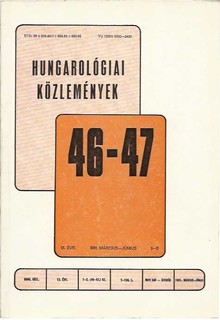 Hungarológiai közlemények 46-47