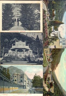 képeslap- Herkulesfürdő (l0 lap az 1900-as évek elejéről)
