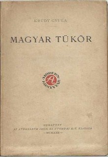 Krúdy Gyula Magyar tükör (1921) 1. kiadás