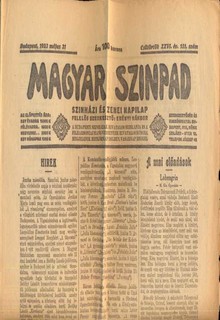 Magyar Szinpad  --szinházi és zenei napilap  (1923 május 31)