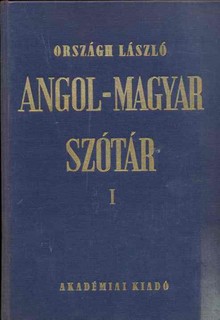 Angol-magyar nagyszótár 1-2 kötet